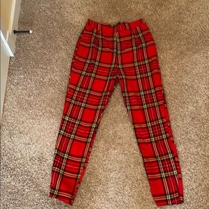 Boohoo plaid pants